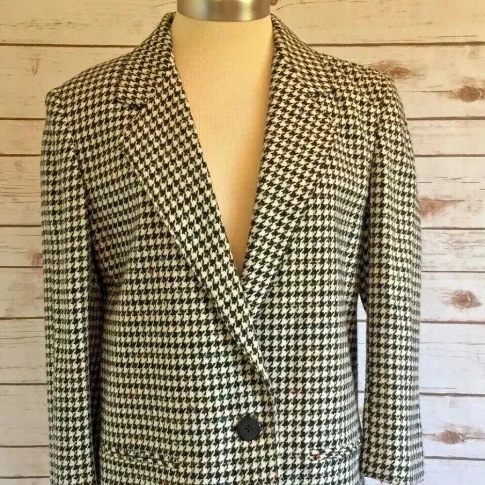 CASABLANCA Women Fully Lined Front Open Multi-Colored Blazer Jacket Size 6